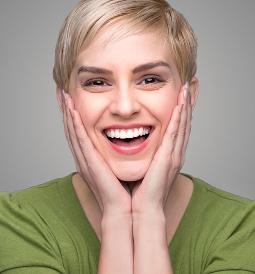 Woman with perfect smile